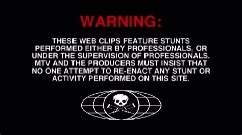 Jackass Warning Youtube