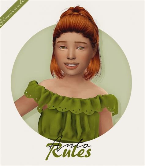 Anto Rules Hair Kids Version At Simiracle Sims 4 Updates