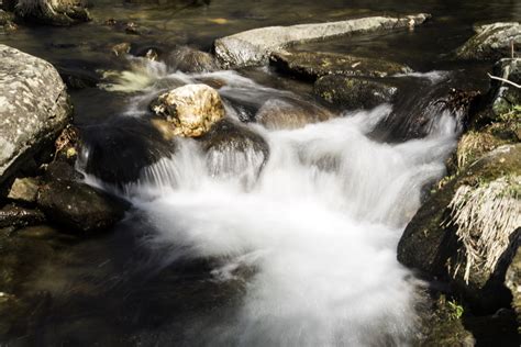 Close Up Of Rapids And Cascades In The River At Great Smoky Mountains