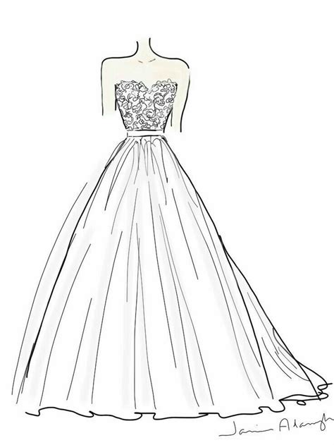 Pin by Joan Gonzalez on dress sketch | Dress design drawing, Dress