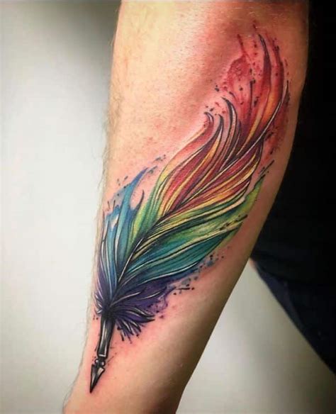 Update 74 Rainbow Feather Tattoo Ineteachers