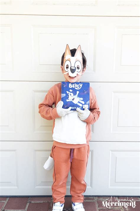 A Quick Homemade Bingo Costume From Bluey A Visual Merriment Kids