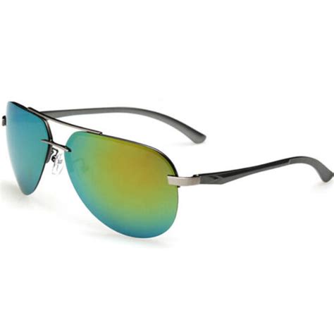 aluminum frame polarized sunglasses men s driving glasses sports goggles eyewear ebay