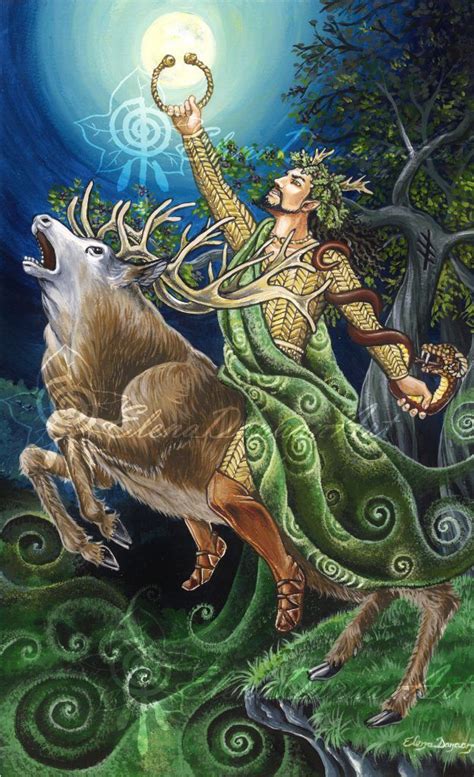 Cernunnos By Elena Danaan Celtic Gods Celtic Myth Cernunnos