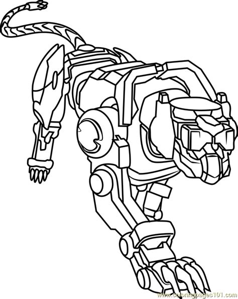 Do we have those coloring pages too! Blue Lion Coloring Page for Kids - Free Voltron: Legendary ...