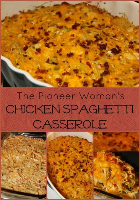 Spread the sour cream mixture on top of the chicken. The Pioneer Woman's Chicken Spaghetti Casserole | Recipe ...