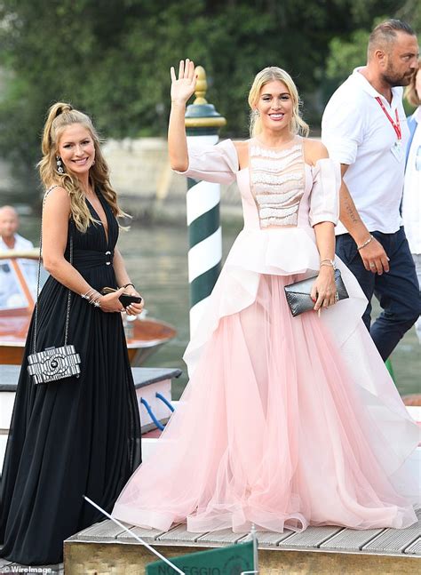Hofit Golan Turns Heads In Flowing Pink Gown With Sheer Ruffles And