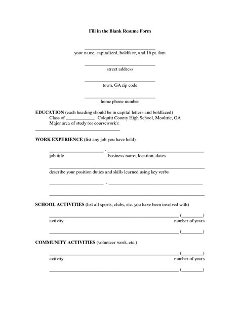 15 free cover templates that will impress the socks off employers. Fill In The Blank Resume PDFCareer Resume Template ...
