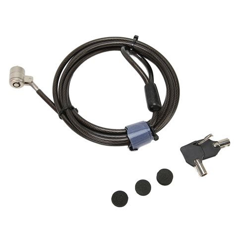 Laptop Cable Lock With 2 Keys Adjustable Length Flexibility Theft