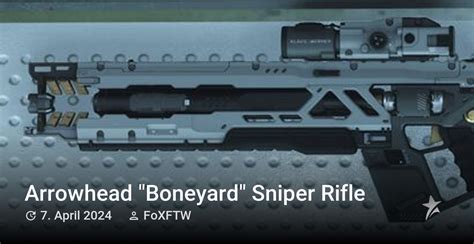 Arrowhead Boneyard Sniper Rifle Star Citizen Wiki