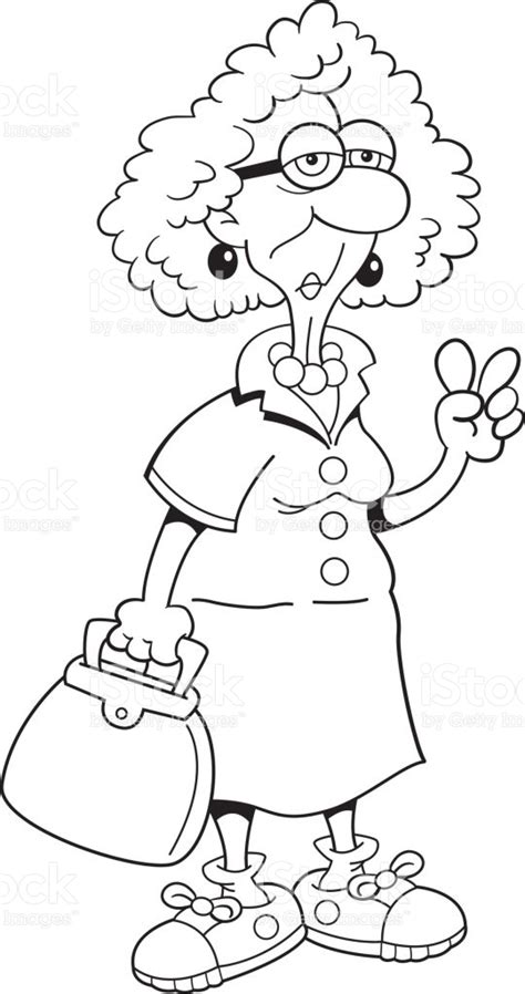 Old Woman Clipart Black And White 10 Free Cliparts Download Images On