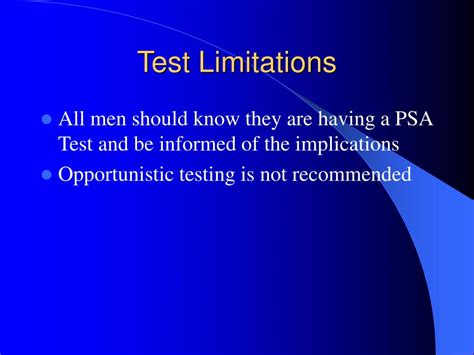 Ppt The Psa Test Powerpoint Presentation Free Download Id63797