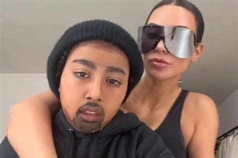 Kim Kardashian Helps Daughter North Transform Into Dad Kanye West With