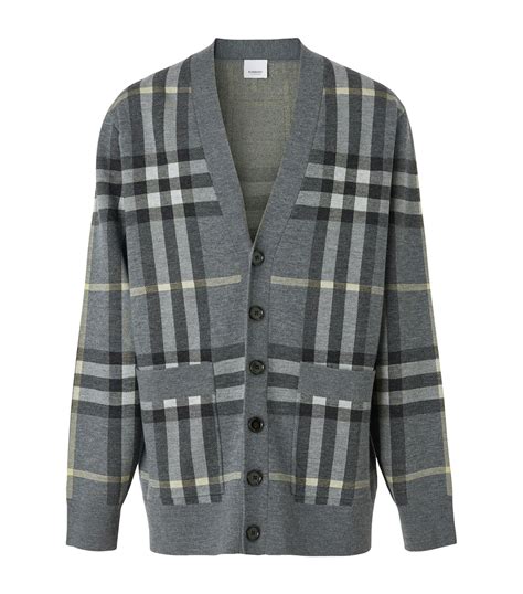 Burberry Wool Silk Check Cardigan Harrods Us