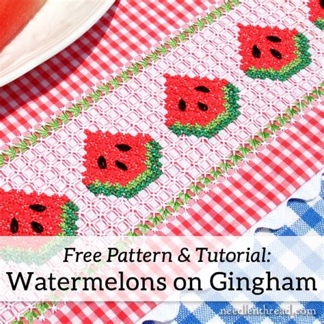 Gingham Embroidery Patterns Free