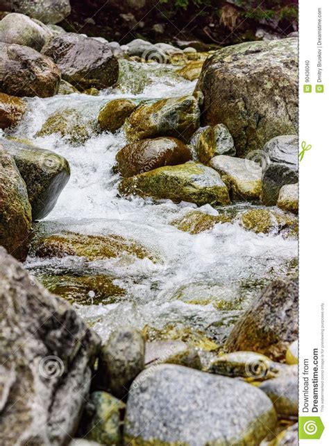 Mountain River Stones Stock Photo Image Of Scenery Spring 90436040
