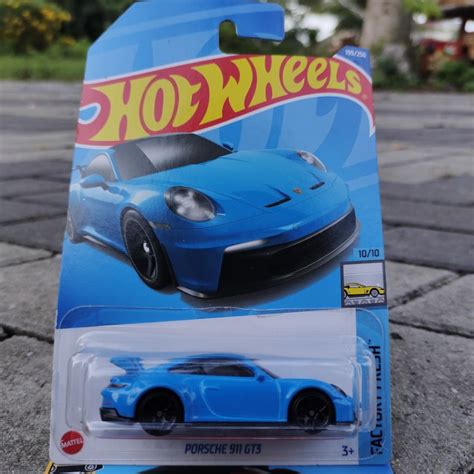 Hot Wheels Porsche 911 Gt3 Blue Shopee Malaysia