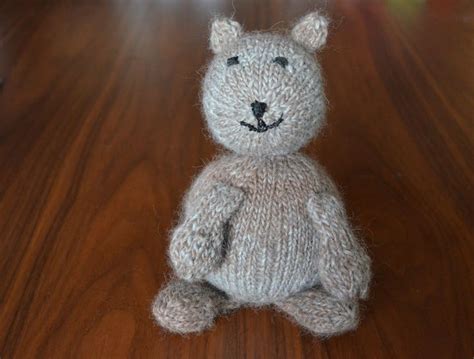 Brown Bear Knit Toy — Warp Or Weft Knitted Toys Bear Brown Bear