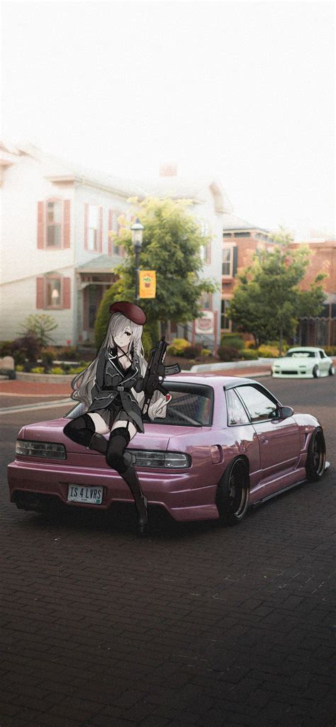 Free Download HD Wallpaper Anime Girls With Guns Nissan Silvia S Japanese Cars S Cars