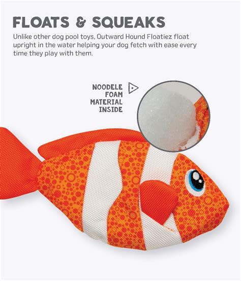 Floatiez Clown Fish Toy Orange