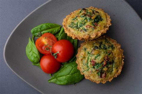 Keto Mini Spinach And Mushroom Quiche Cups Healthy Low Carb And High