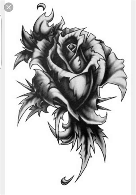 Thorny Rose Gothic Tattoo Rose Tattoo Design Tattoos
