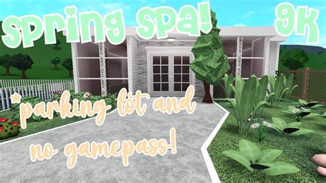 No Gamepass Spring Spa 9k Exterior Only Parking Lot Roblox