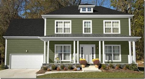 Examples Green Blue Red Siding Exterior House Siding