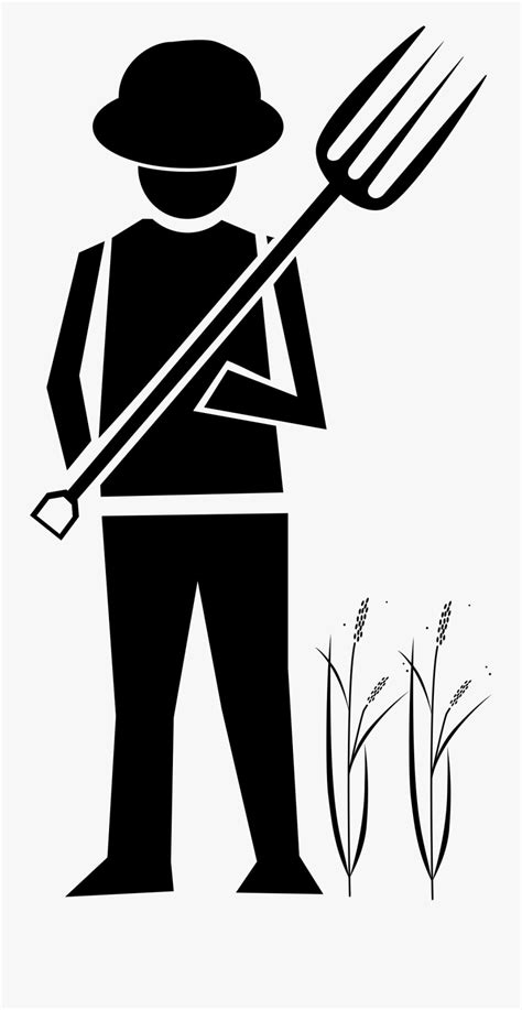 Farmer Clipart Black And White Free Transparent Clipart Clipartkey