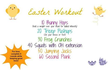 Easter Workout Holiday Workout Monday Workout Tricep Pushup