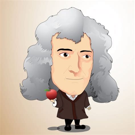 Físico Del Científico Isaac Newton Con La Manzana — Archivo Imágenes