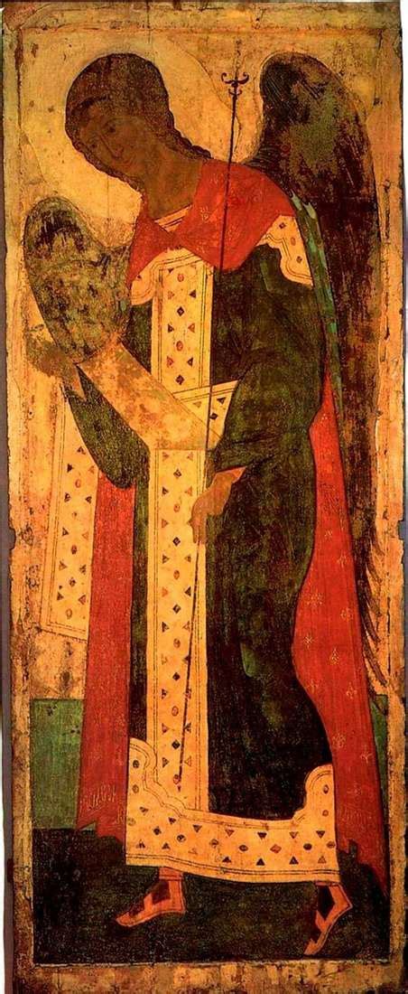 His icons were valued by art. Description of the icon by Andrei Rublev "Archangel ...