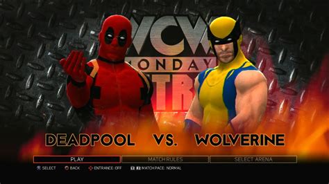 Deadpool Vs Wolverine Wwe 2k17 Youtube