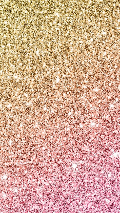 Download Gold Glitter With Pink Gradient Wallpaper