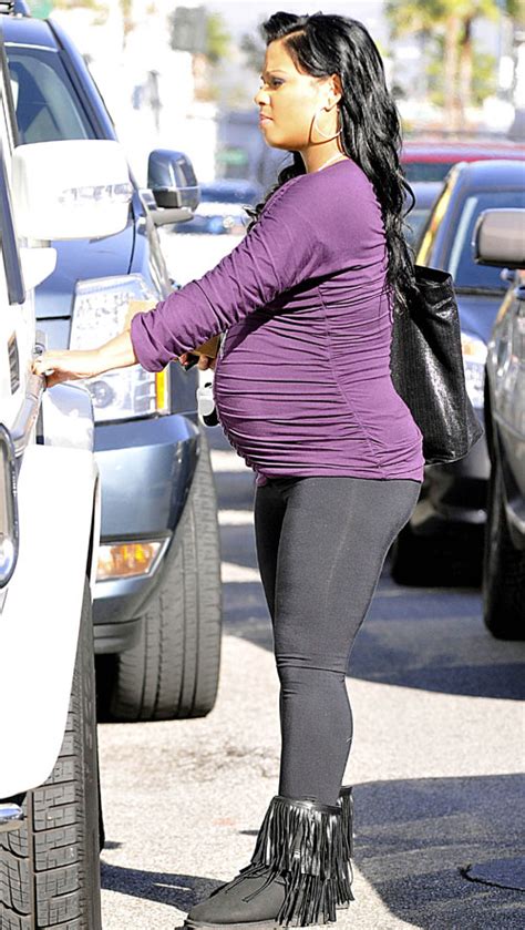 Christina Milian Pregnant Picture While Spotted About To Get Inside Her