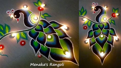 Maybe use a couple design principles if you'd like but for this assignment i want you to time travel back to your childhood or maybe even the now if you still play! Beautiful Peacock Rangoli Design - YouTube