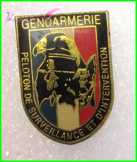 Pins Gendarmerie Peloton Surveillance Intervention Aigle Chien