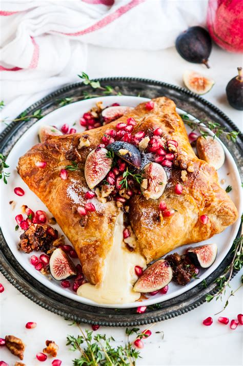 Puff Pastry Baked Brie With Fig Jam And Candied Walnuts Aberdeens