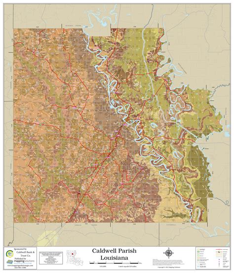 Caldwell Parish Louisiana 2022 Soils Map Mapping Solutions