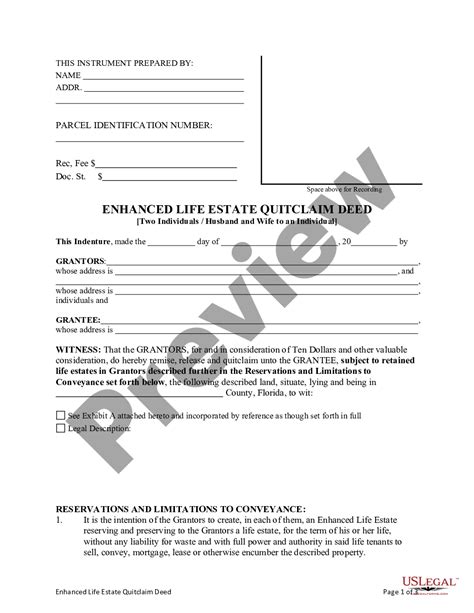 Florida Lady Bird Deed Form Us Legal Forms