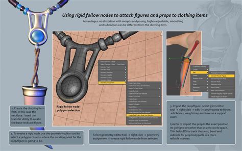 Setting Up Items With Rigid Follow Nodes Tutorial Daz 3D Forums