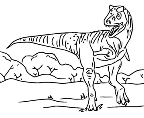 Coloriage Jurassic World La Colo Du Crétacé Carnotaurus 8