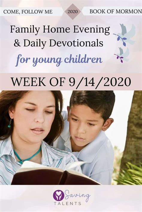 Come Follow Me 9142020 Devotionals And Fhe For Kids Saving Talents