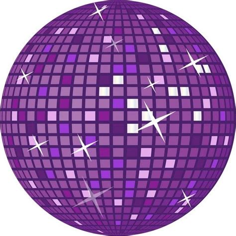 Disco Ball Purple Retro Disco Ball Vector Art Disco Party 70s Party