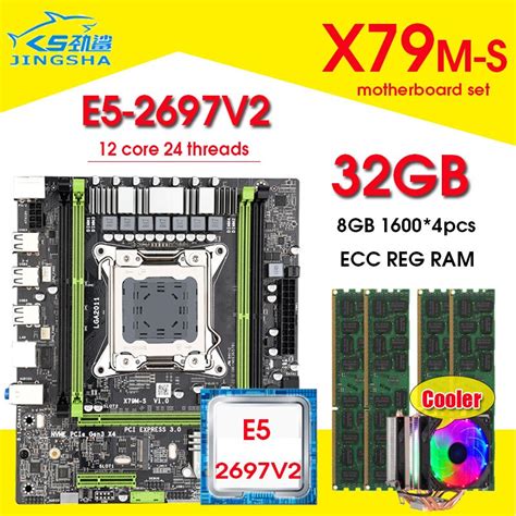 Jingsha X79 20 Motherboard Set With Xeon E5 2697 V2 4x8gb 32gb