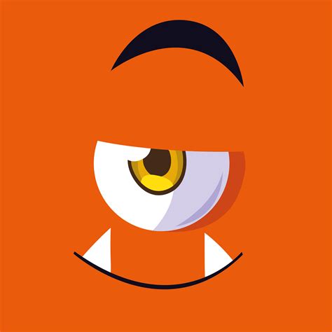 Orange Monster Cartoon Design Icon 1271996 Vector Art At Vecteezy