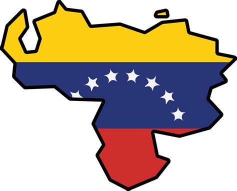 Drawing Of Venezuela Flag Map 32327356 Png