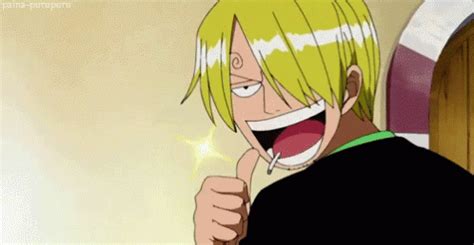 Gif Sanji Thumb Up With Sparkle Anime One Piece Pictures One Piece