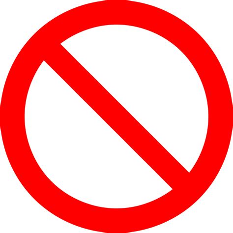 No Symbol Prohibition Sign Free Vector Graphic On Pixabay
