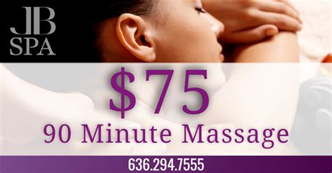 90 Minute Massage Special Businesses Promos By Jennifer Brand Spa